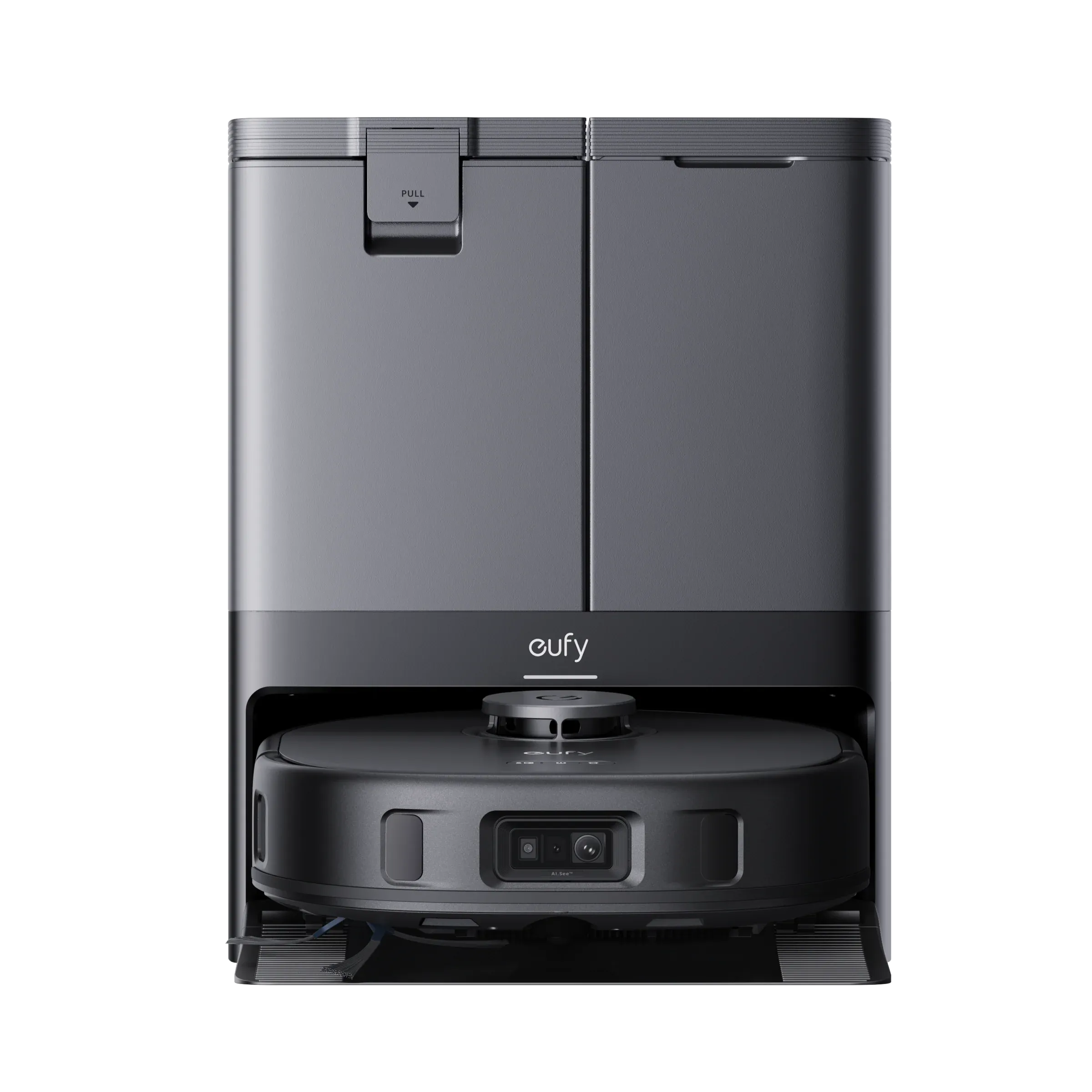 Eufy X10 Pro Omni robot vacuum with auto-empty dock and AI.See camera. Press image courtesy Eufy.